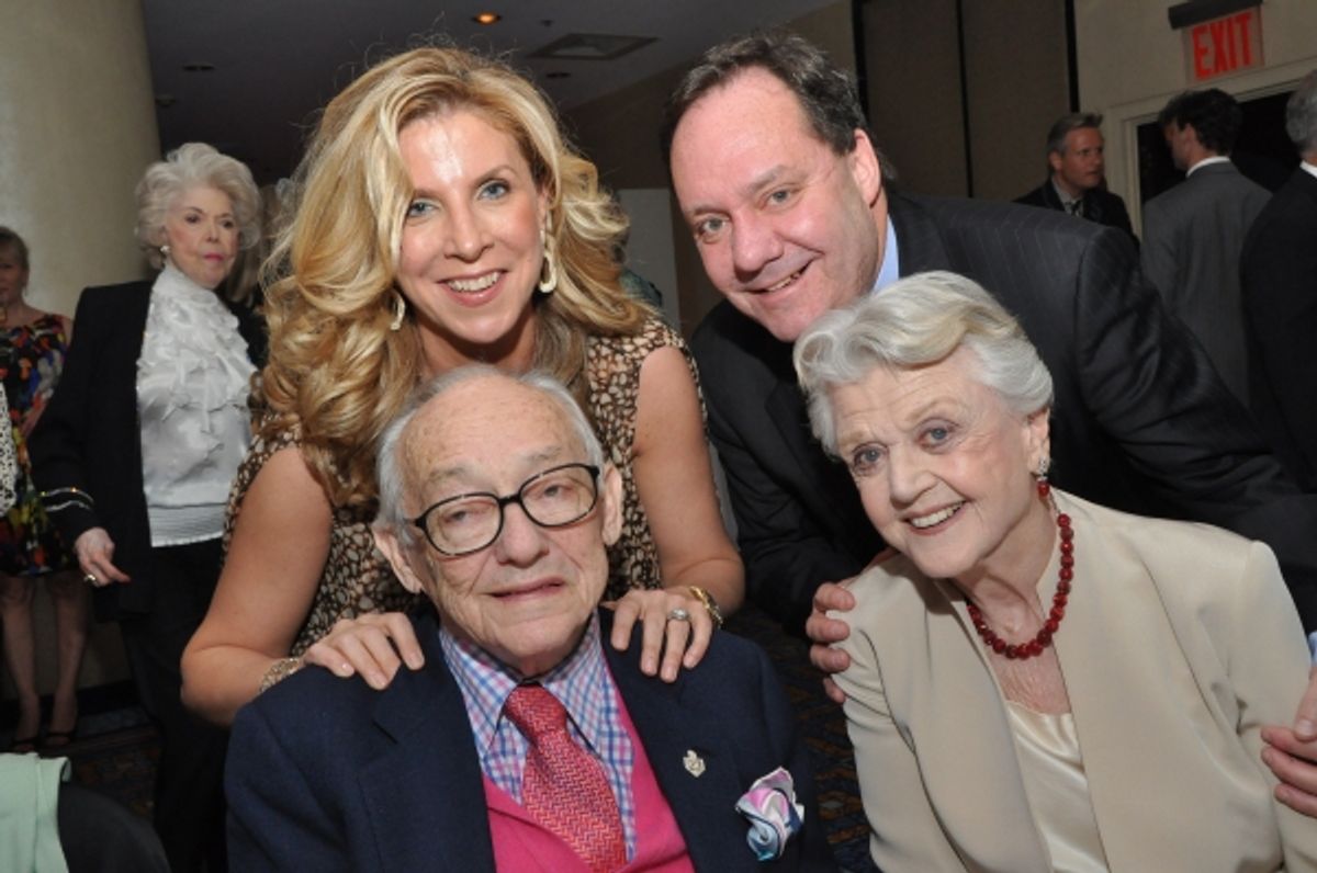 James M. Nederlander, Margo Nederlander, James L. Nederlander, Angela Lansbury at 